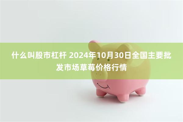 什么叫股市杠杆 2024年10月30日全国主要批发市场草莓价格行情